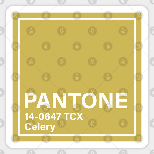 pantone 140647 TCX Celery Pantone Color Sticker TeePublic